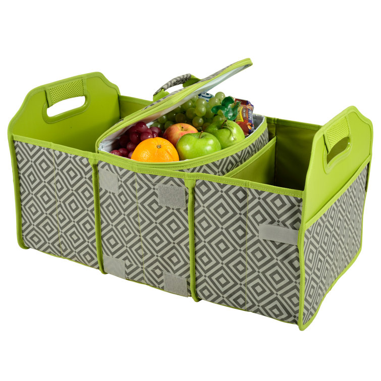 Picnic at Ascot Original Folding Picnic Basket with Cooler Wayfair